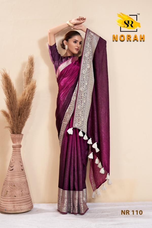 Sr Norah Fancy Wear Designer Dola Silk Saree Collection